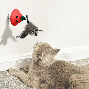 Retractable Suction Cup Wand Toy For Interactive Pet Exercise