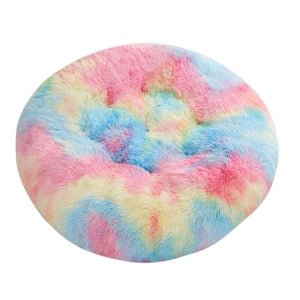 Round Plush Pet Bed Mat For Warm Comfortable Sleeping
