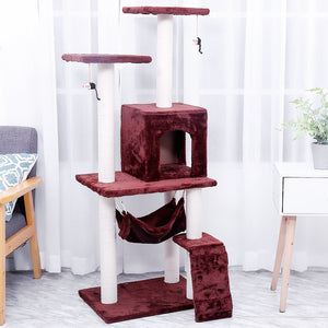 Pet Climbing Frame Toy For Interactive Play And Rest
