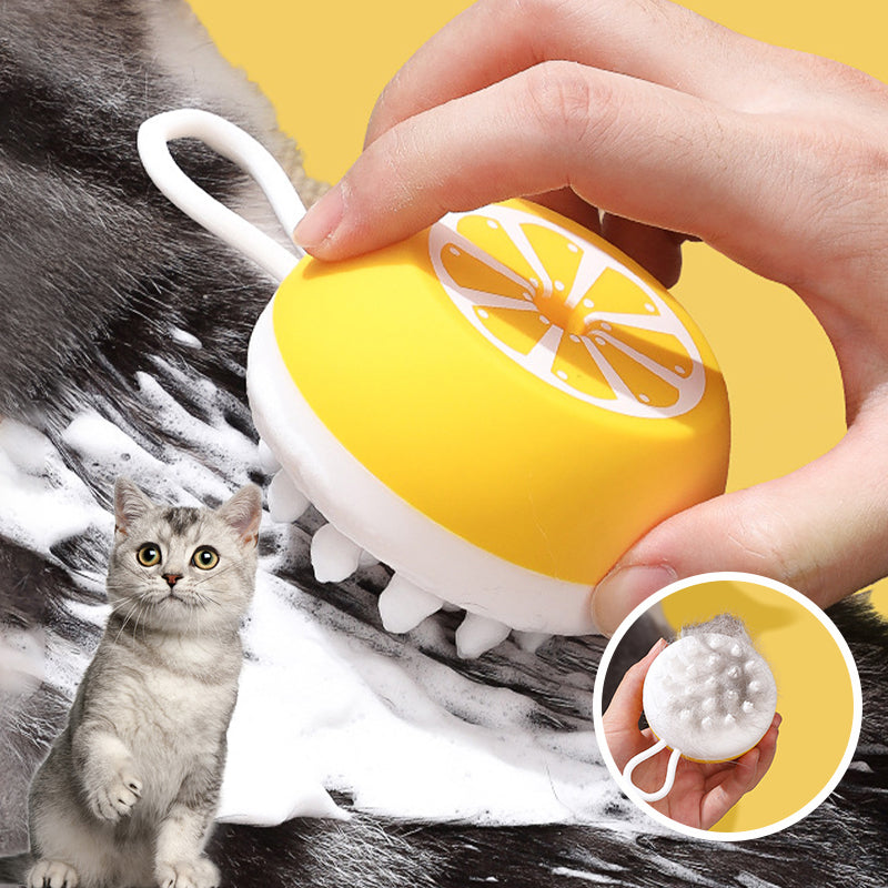 Pamper Your Pet with the 2-In-1 Silicone Pet Bath Brush