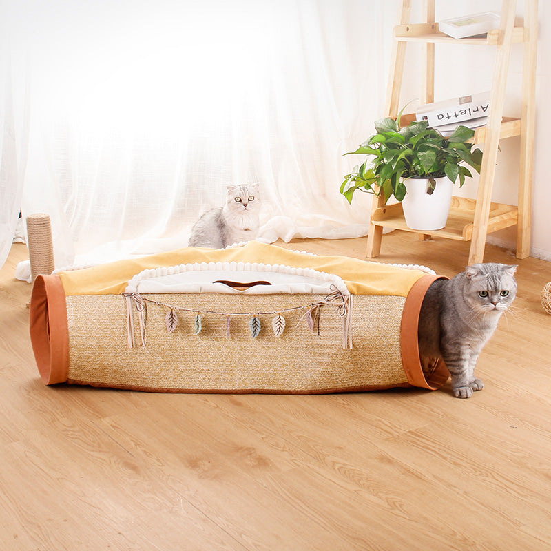 Totoro Style Pet Tunnel Toy For Interactive Play And Rest